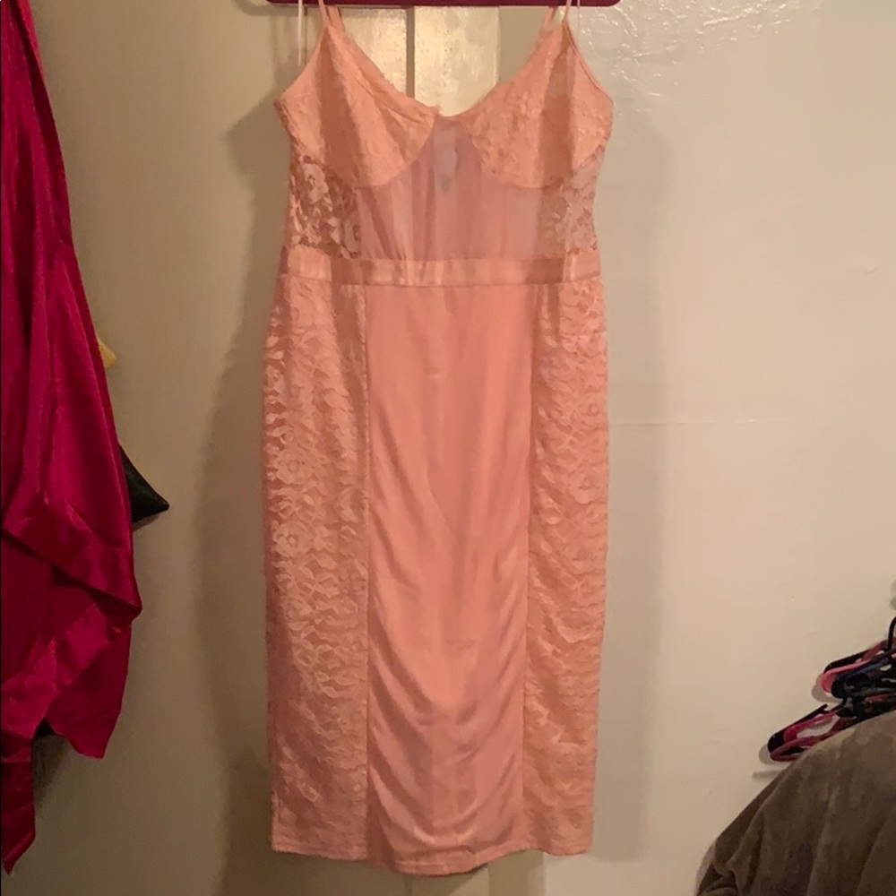 Pink cocktail dress